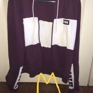 Vs pink full zip hoodie
